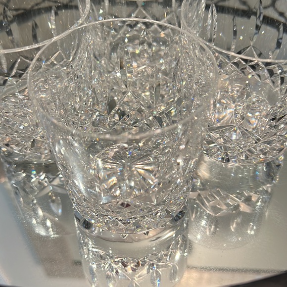 WATERFORD CRYSTAL Lismore 
Old Fashioned Drinking Glasses Set of 4 excellent - Picture 10 of 10